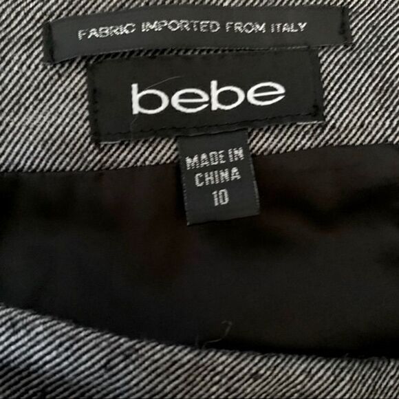 Bebe Black Pencil Skirt Size 10 - Picture 9 of 10